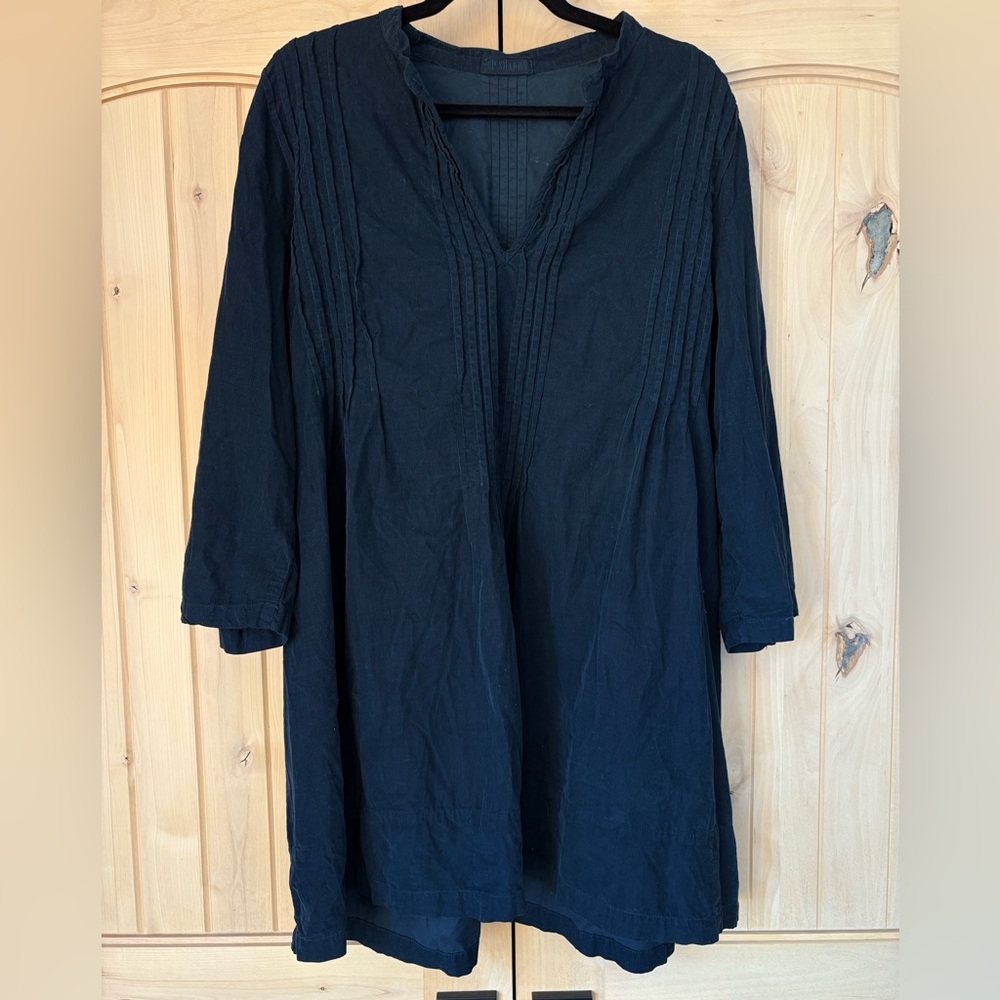 CP Shades Corduroy Regina  Black Tunic Top